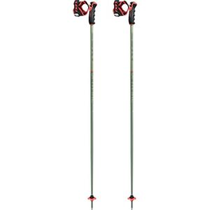 leki spitfire 3d ski pole pair - olive/red 125