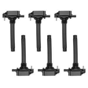hqpasfy ignition coil pack set of 6 compatible with dodge avenge charger durango ram 1500 chrysler town & country wrangler vw routan & more replaces# 0221504032, uf648, c1791