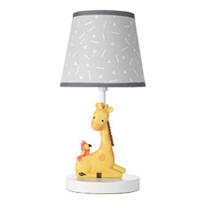 bedtime originals mighty jungle lamp with shade & bulb, multicolor
