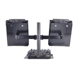 Headliner Avalon Dual CDJ Stand fits most CDJ players; Adjustable Arms Elevates CDJs above other DJ Equipment, Turntables, DJ Mixers (HL22000)