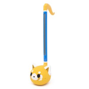 otamatone classic aggretsuko happy sweet [officially licensed sanrio] japanese character electronic musical instrument portable synthesizer from japan maywa denki for children kids and adults gift