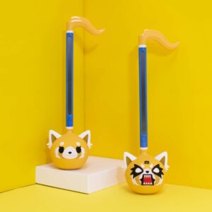 Otamatone Classic Aggretsuko Happy Sweet [Officially Licensed Sanrio] Japanese Character Electronic Musical Instrument Portable Synthesizer from Japan Maywa Denki for Children Kids and Adults Gift