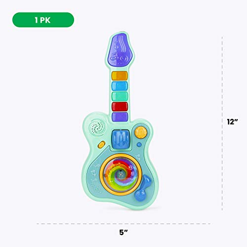 Boley Musical Toddler Guitar - Light and Sound Kids Electric Play Toy Guitar with 5 Musical Keys, Whammy Bar, Volume Control, Hands-On Sensory Play for Early Childhood Development - Ages 12+ Months