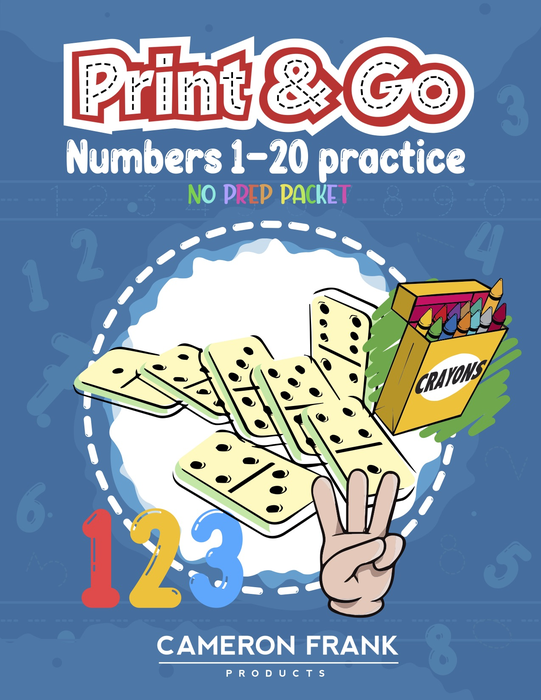 Numbers 1-20 Practice | Worksheet Bundle | Grades K-2 | No Preparation Packet | Classroom, Distance Learning, Homeschool