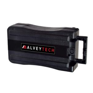 alveytech 24 volt 10 ah rack mount battery pack for currie ezip and izip electric power bike - compatible with other ebike, bicycle, bikes, and scooter replacement parts, x2 agm sla 12v 10a batteries