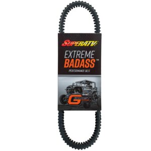 SuperATV Heavy Duty Extreme Badass CVT Drive Belt for 2013-2018 Can Am Maverick 1000 (See Fitment) | Built to Withstand high Temps and Extreme Abuse!