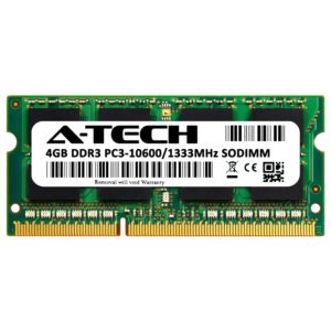 A-Tech 4GB RAM for HP Pavilion G6 | DDR3 1333MHz SODIMM PC3-10600 204-Pin Non-ECC Memory Upgrade Module