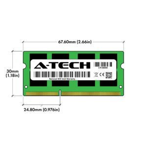 A-Tech 4GB RAM for DELL VOSTRO 3350 | DDR3 1333MHz SODIMM PC3-10600 204-Pin Non-ECC Memory Upgrade Module