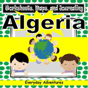 algeria notebooking pages, worksheets, and maps for grades 3 through 6