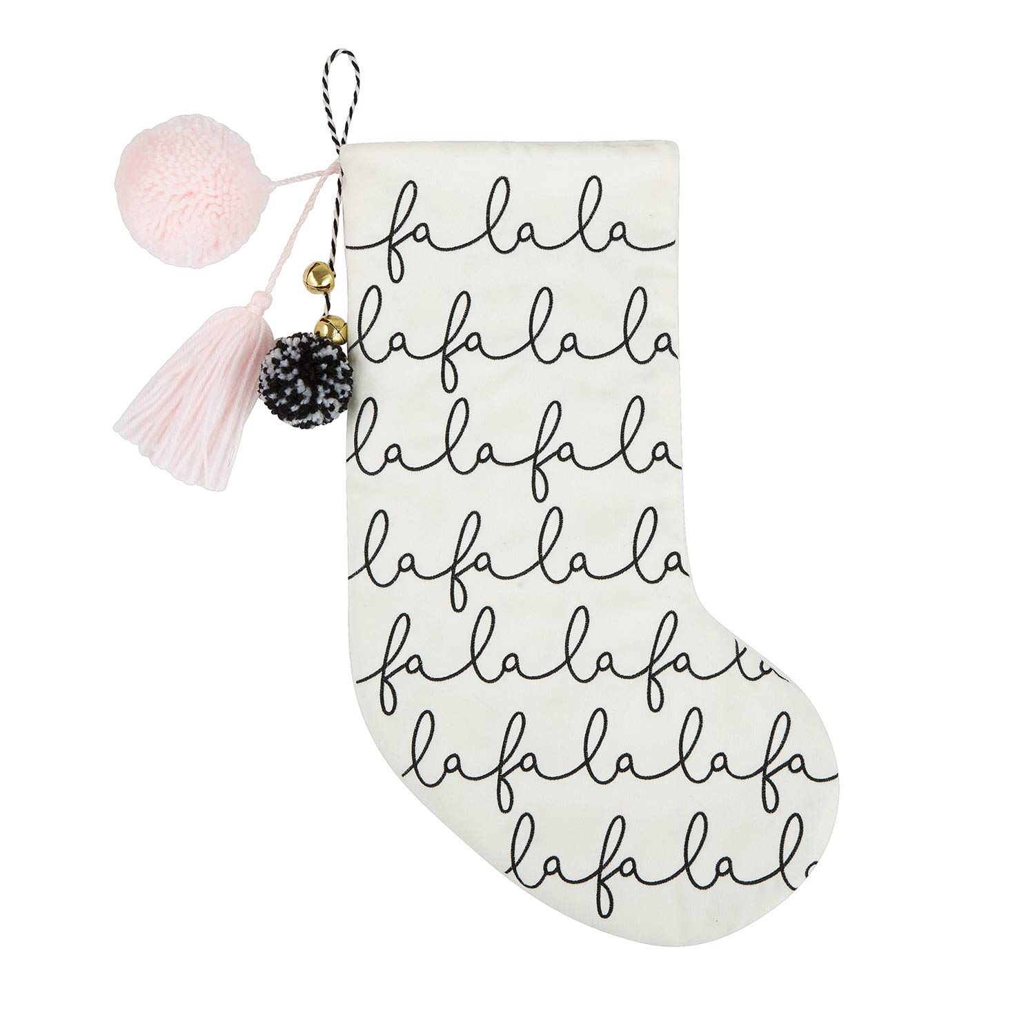 Stephan Baby Wool Felt Keepsake Christmas Stocking, Fa La La