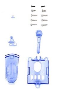 diy shell accessories, complete clipper cover for wahl 5-star series magic clipper cordless #8148, super taper cordless, designer cordless #8591(trasparent)(blue)