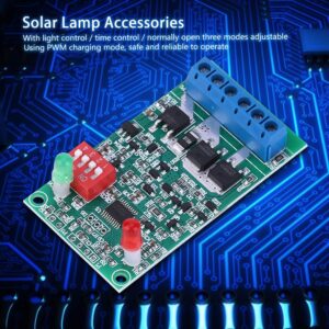 3A 3.7V/7.4V/11.1V Lithium Battery Solar Lamp Panel Circuit Board Solar Circuit Board Controller Module PWM Charging Mode 3 Modes Adjustable