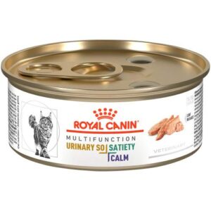 royal canin feline urinary so + satiety + calm loaf in sauce canned cat food, 5.8 oz