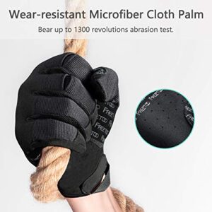 FREETOO Touch Screen Protective Gloves for Men Dexterou Anti Grip Working Gloves for Driving Wild Anti Vibration Gloves