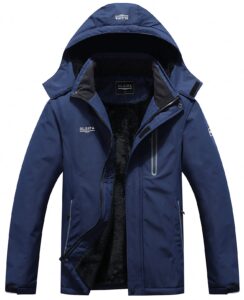 dlgjpa men's mountain waterproof ski jacket hooded windbreakers windproof raincoat winter warm snow coat