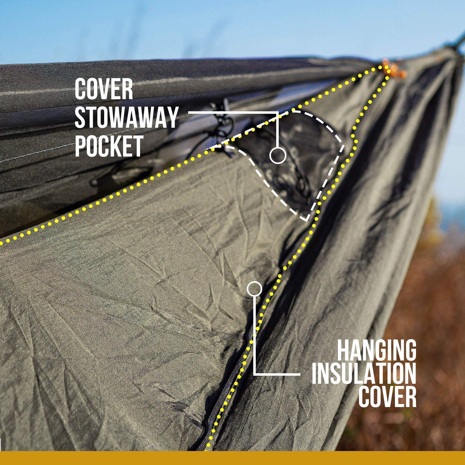 OneTigris Hideout Hammock Underquilt + KOMPOUND Camping Hammock