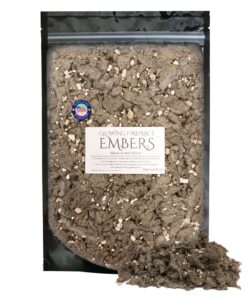 gas fireplace glowing embers, rock wool and vermiculite blend for vented gas log sets, inserts and fireplaces, extra large bag 8 oz, made in the u.s.a.