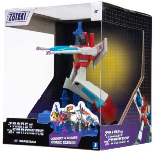 Zoteki Transformers Starscream - 4” Collectible Figure - Collect All Series 1: Fan Favorite Characters Optimus Prime, Megatron, Starscream, Soundwave, Grimlock, Bumblebee, Mystery Chase Variant