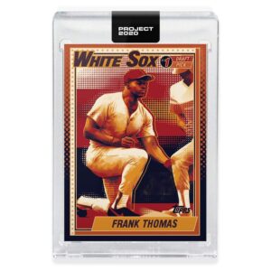 topps project 2020 baseball card #83 1990 frank thomas by matt taylor - only 8,806 made!