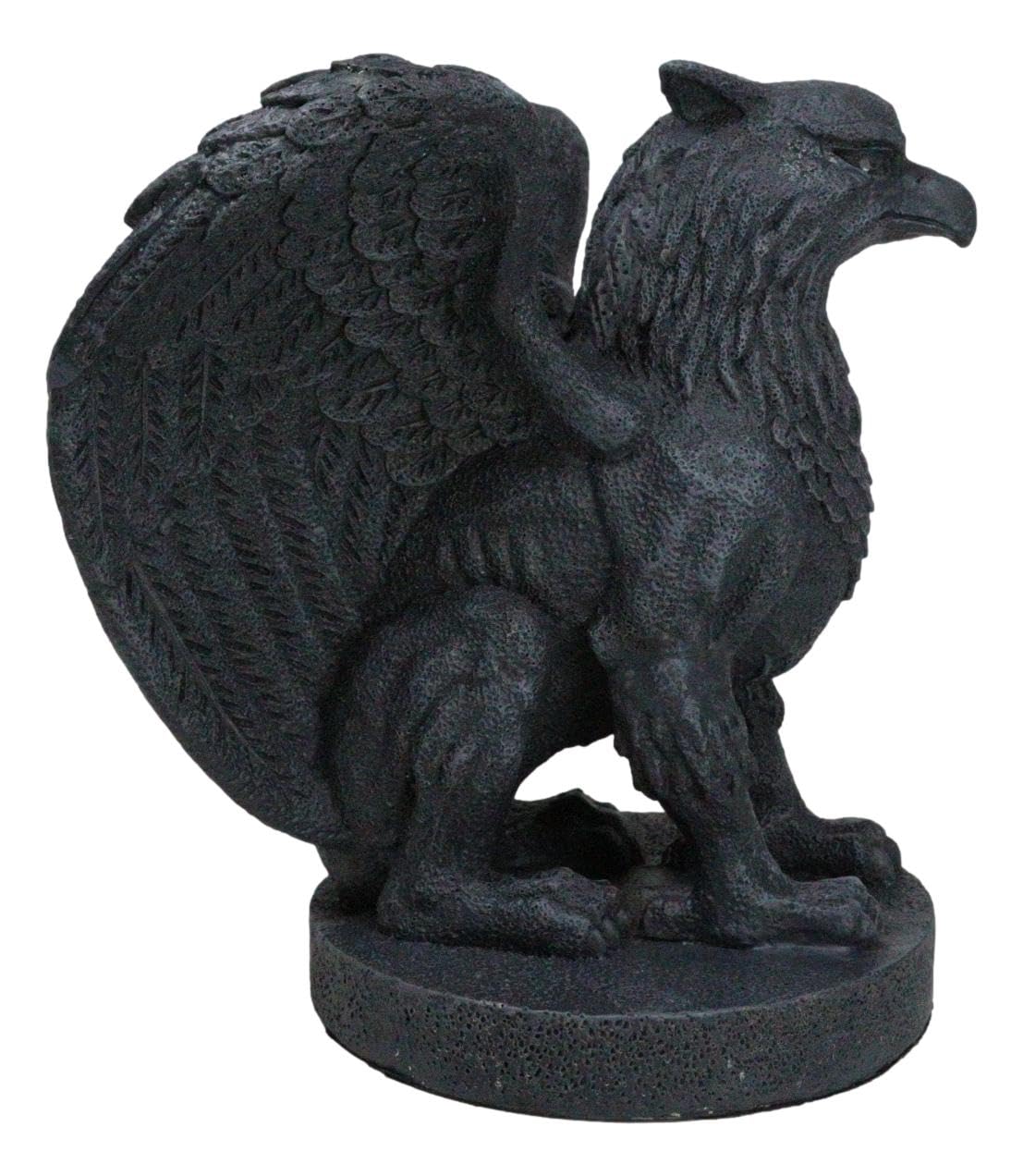 Ebros Gift Mythical Winged Griffon Griffin Eagle Lion Gargoyle Statue Faux Stone Resin Home Decor Figurine 6.75" Tall Gothic Sculptures Statues and Figurines Might and Magic Heroes and Royalty Symbol