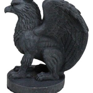 Ebros Gift Mythical Winged Griffon Griffin Eagle Lion Gargoyle Statue Faux Stone Resin Home Decor Figurine 6.75" Tall Gothic Sculptures Statues and Figurines Might and Magic Heroes and Royalty Symbol