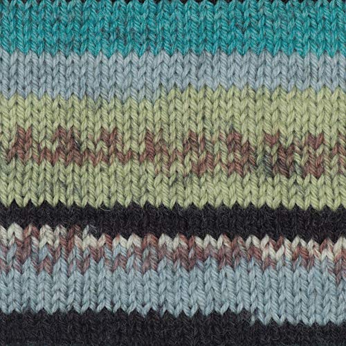 Patons Kroy Socks Yarn, 2-Pack, Turquoise Jacquard