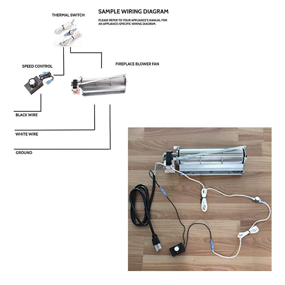 BLOT BLOTMC Fireplace Blower Kit for Monessen Hearth, Martin Fireplaces, Monessen Fireplace Blower Martin Fireplace Blower Replacement, Blower Kit for Majestic Martin 400DVB Direct Vent Series