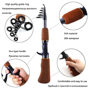 None Branded Multifunction 1.55M Super Casting Rods Hard Mini Fishing Rod Ice Fishing Rod Rivers and Lakes Fishing Practical Tool New Reels (Rod)