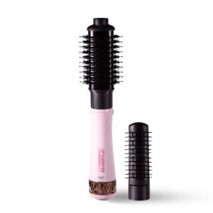 calista tools calista styledryer pro custom blowout, 2-in-1 styling tool, blow dryer and styling brush for all hair types, includes 2 brush attachments, powder pink, 2", medium, 1 ct.
