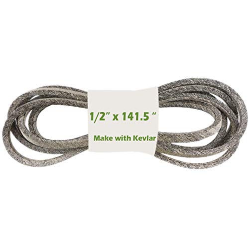 WEPARTICULAR 1/2 x 141.5 Lawn Mower Cutting Deck Belt Tractor Drive Belt Make with Kevlar Replace for Toro 119-8820, 120-3892, 74630, 74361, 74632, 74635, 74637, 74641