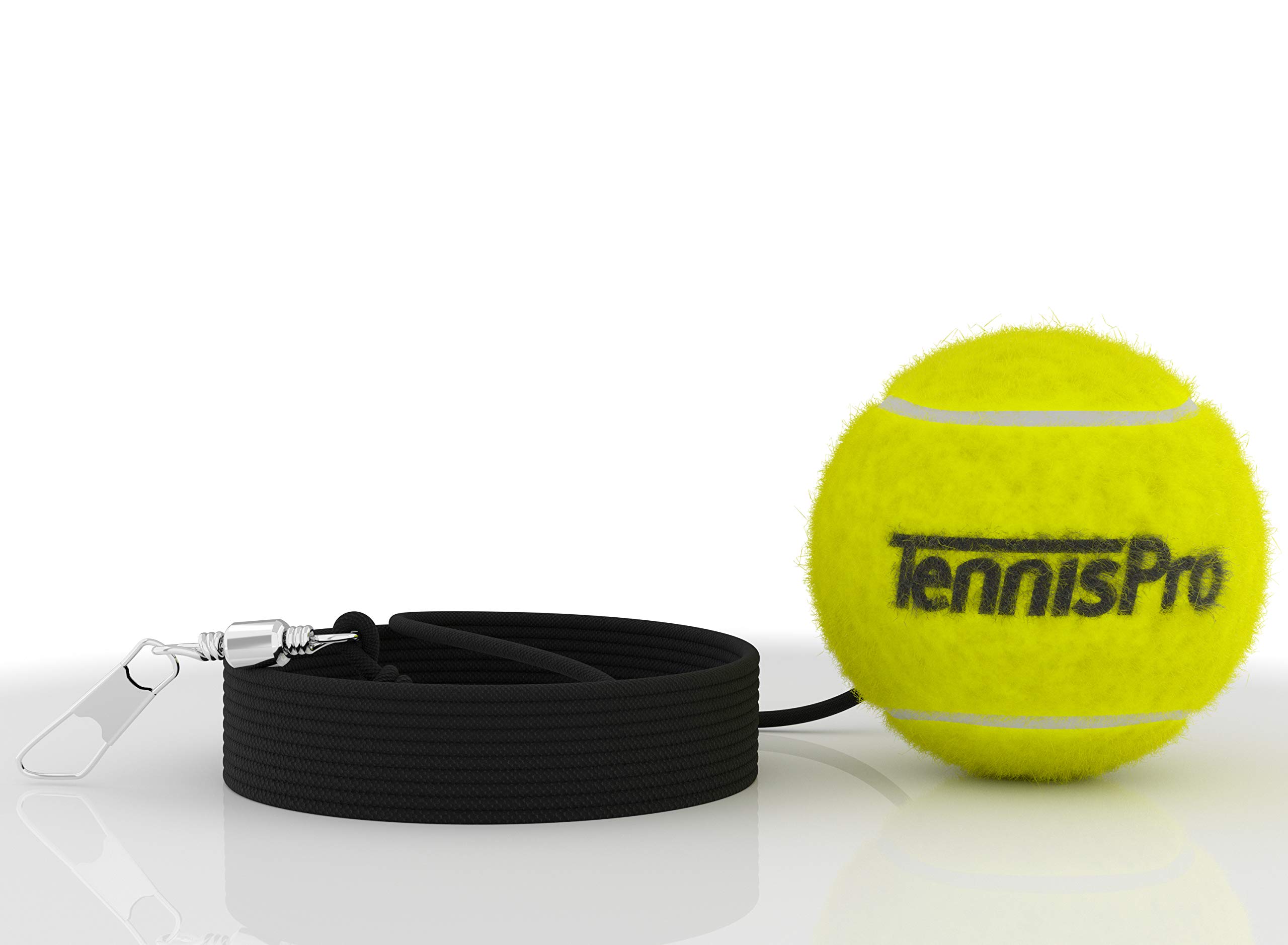 Tennis Pro Tennis Trainer Replacement Ball | ITF Tournament Grade Tennis Ball | Professional Choice Tennis Rebounder Ball | Tennis Ball on a String | Quick Clip and Anti-tangle Technology