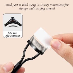 KINGMAS Eyelash Comb Separator, Eye Lash Separator Eyelash Definer Mascara Comb Applicator with Cover - Arc Designed