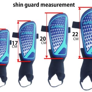 Aufense Soccer Shin Guards for Toddlers Kids - Durable Shin Pads with Ankle Protection for Ages 2-14 Boys and Girls (Black, S)