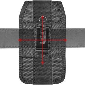 LUXMO Rugged Heavy Duty Cell Phone Carrying Holder Belt Clip Holster Case Pouch for Samsung Galaxy S24 Ultra S24 + S24 iPhone 15 Pro Max iPhone 15 Pro iPhone 15 Plus iPhone 14 Pro iPhone 14 Pro Max