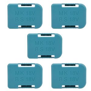 walfront 5pcs battery storage rack battery holder case for 18v fixing devices(cyan)