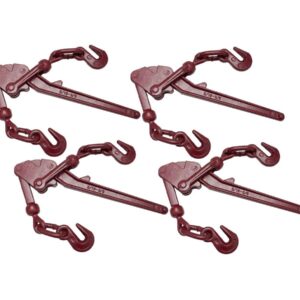 Mytee Products (4 Pack Recoil-Less Safety G70 Chain Lever Snap Binder 5/16" - 3/8" 5400 WLL Flatbed