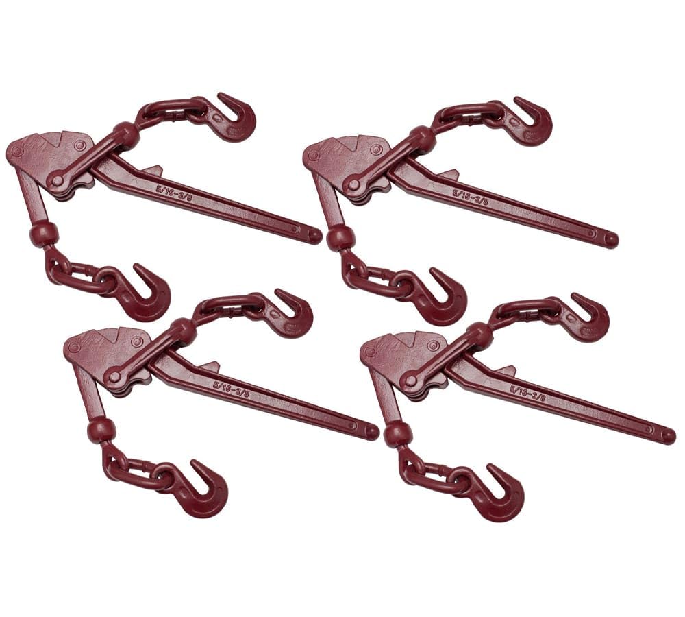 Mytee Products (4 Pack Recoil-Less Safety G70 Chain Lever Snap Binder 5/16" - 3/8" 5400 WLL Flatbed