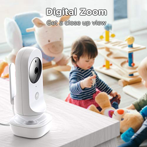 Motorola EASE34 Video Baby Monitor - 4.3-Inch Color Display Parent Unit, 2-Way Talk Audio, 5 Lullabies -Infrared Night Vision, Room Temperature Monitoring, Digital Zoom, 1000ft Long Range