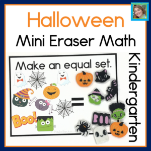 halloween mini eraser math activities