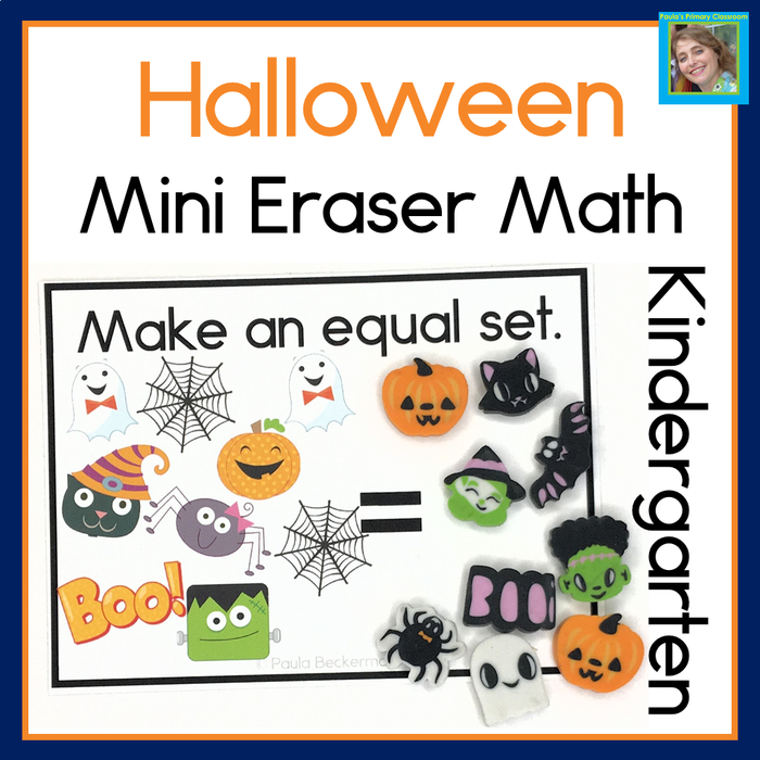 Halloween Mini Eraser Math Activities