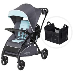 baby trend sit n’ stand 5-in-1 shopper plus stroller, blue mist