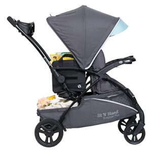 Baby Trend Sit N’ Stand 5-in-1 Shopper Plus Stroller, Blue Mist