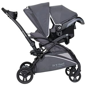 Baby Trend Sit N’ Stand 5-in-1 Shopper Plus Stroller, Blue Mist