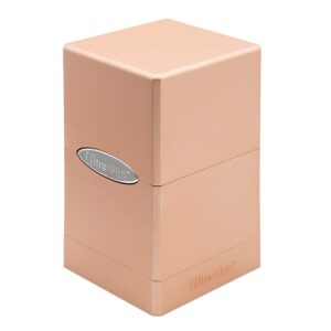 ultra pro satin tower deck box metallic rose gold