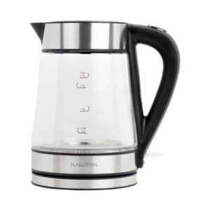 kalorik 1.7l rapid boil digital electric kettle, in stainless steel (jk 45907 ss)