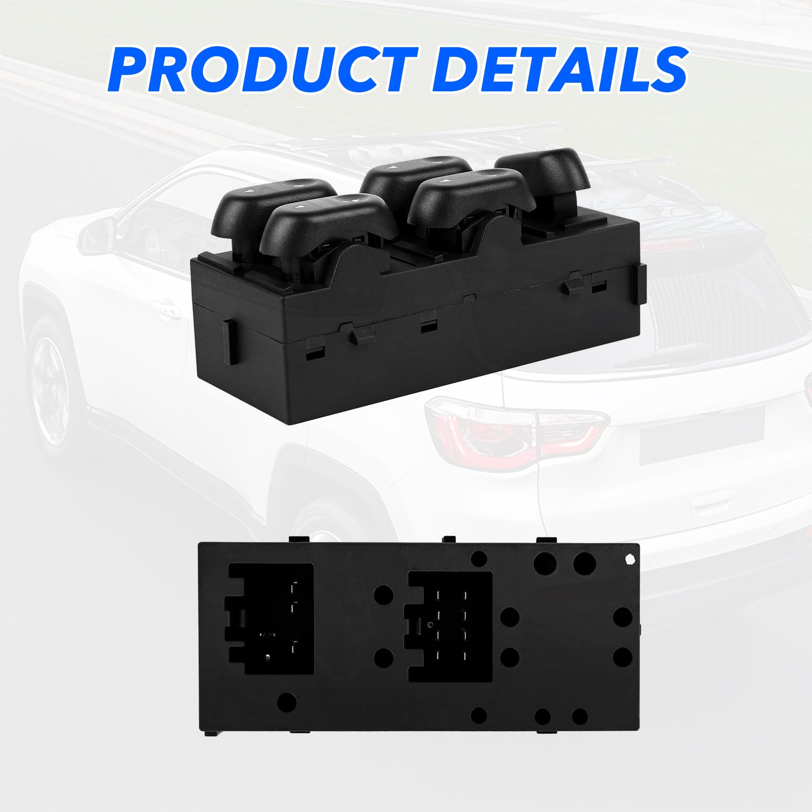 Driver Side Master Power Window Switch 5L1Z14529AA for Ford F150 2004 2005 2006 2007 2008, for Ford Expedition 2003 2004 2005 2006, for Ford Crown Victoria 2003-2008