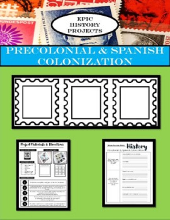 Mexican-American Studies: Precolonial & Colonization - Stamp Project