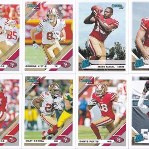 2016, 2017, 2018, 2019 Panini Donruss Football San Francisco 49ers 4 Team Set Lot Gift Pack 50 Cards W/Drafted Rookies Includes Nick Bosa RC