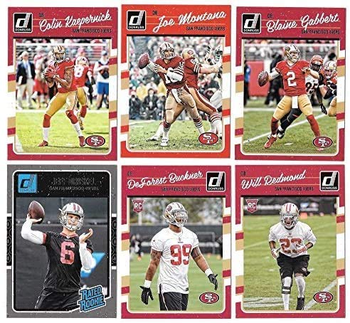 2016, 2017, 2018, 2019 Panini Donruss Football San Francisco 49ers 4 Team Set Lot Gift Pack 50 Cards W/Drafted Rookies Includes Nick Bosa RC
