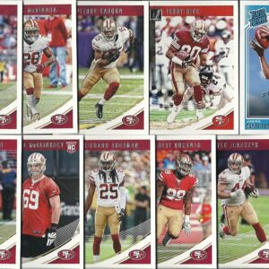 2016, 2017, 2018, 2019 Panini Donruss Football San Francisco 49ers 4 Team Set Lot Gift Pack 50 Cards W/Drafted Rookies Includes Nick Bosa RC